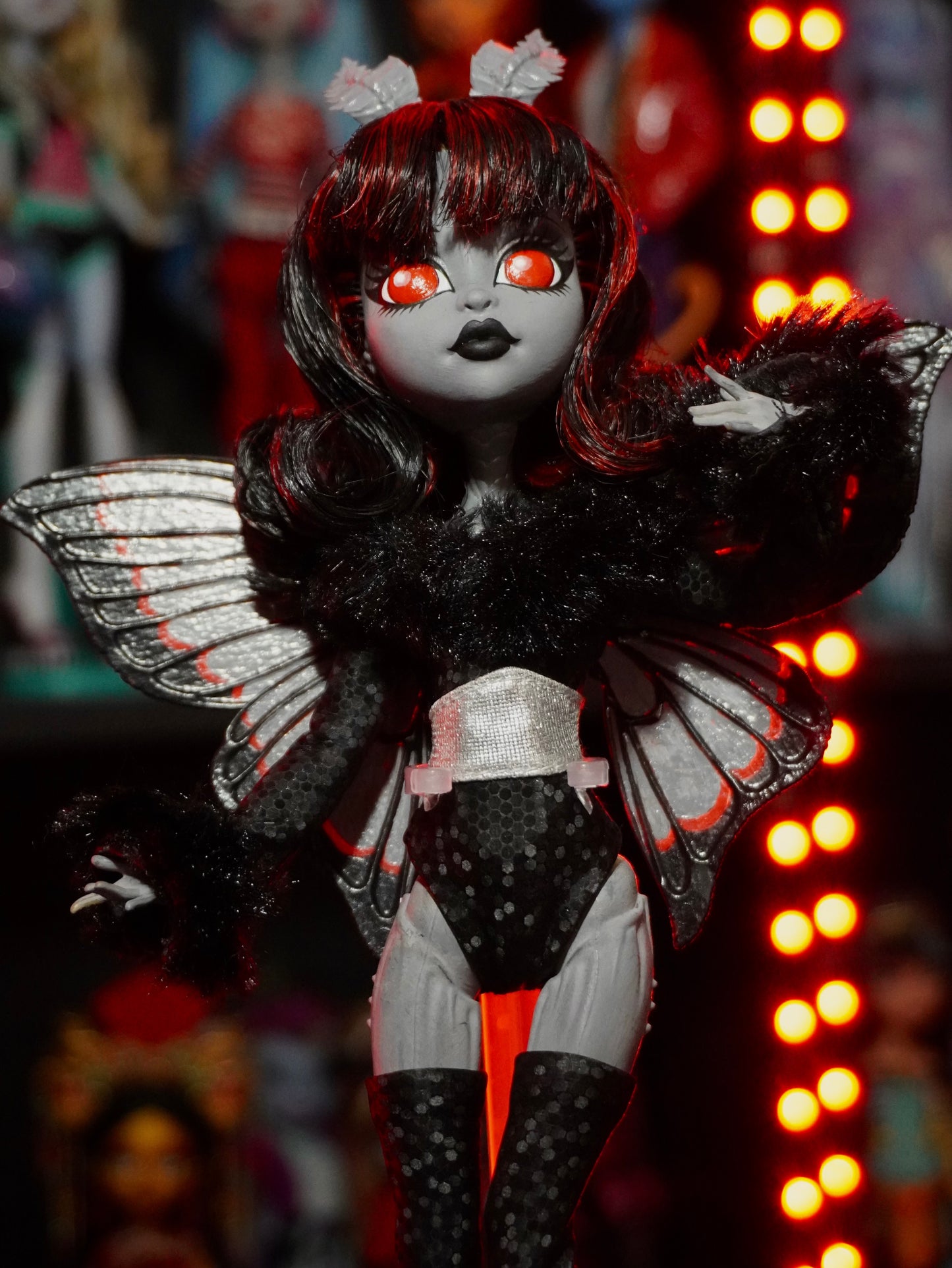 OOAK Custom Mothman Skullector Doll