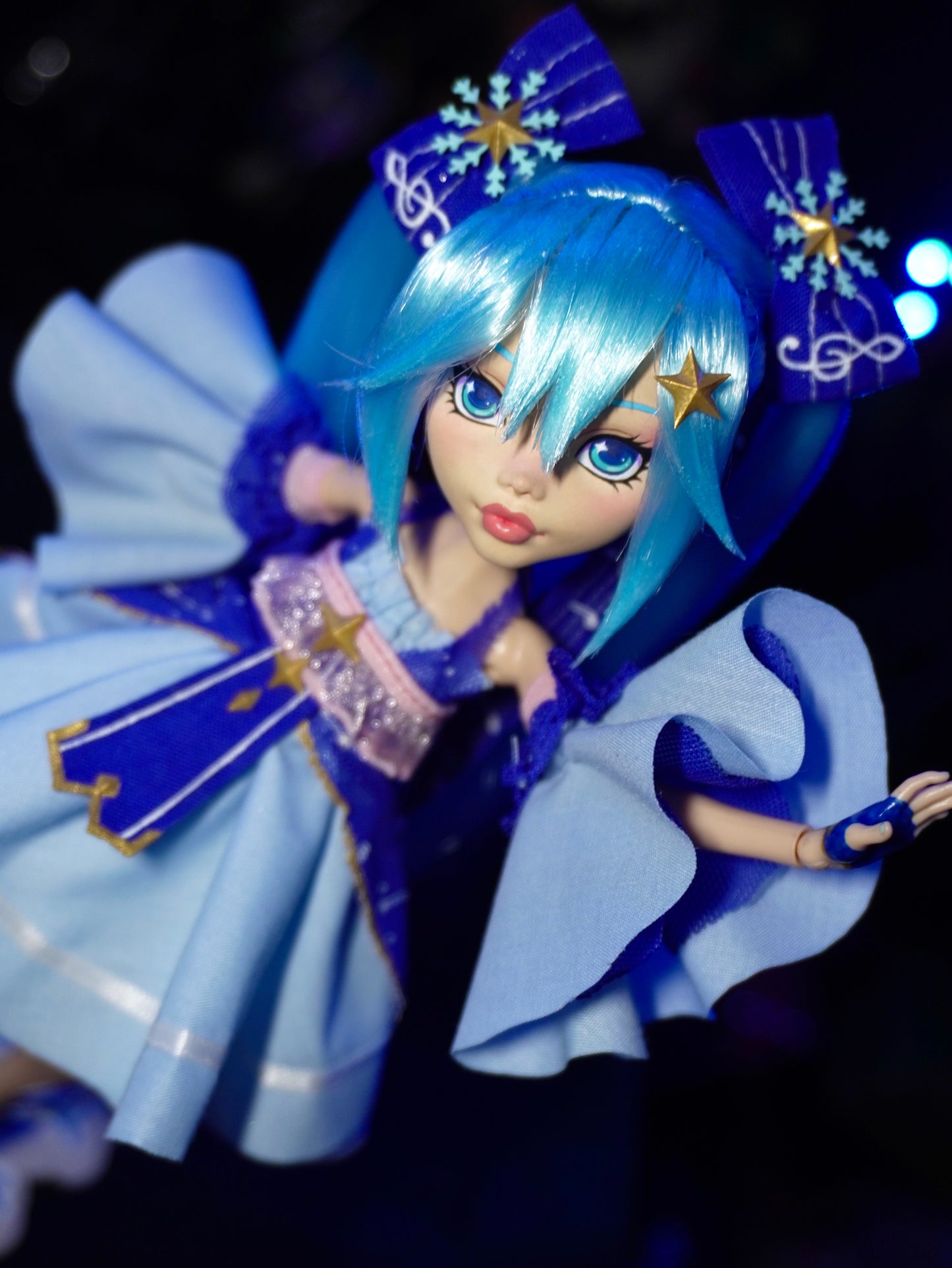 1. OOAK Snow Miku Custom Doll