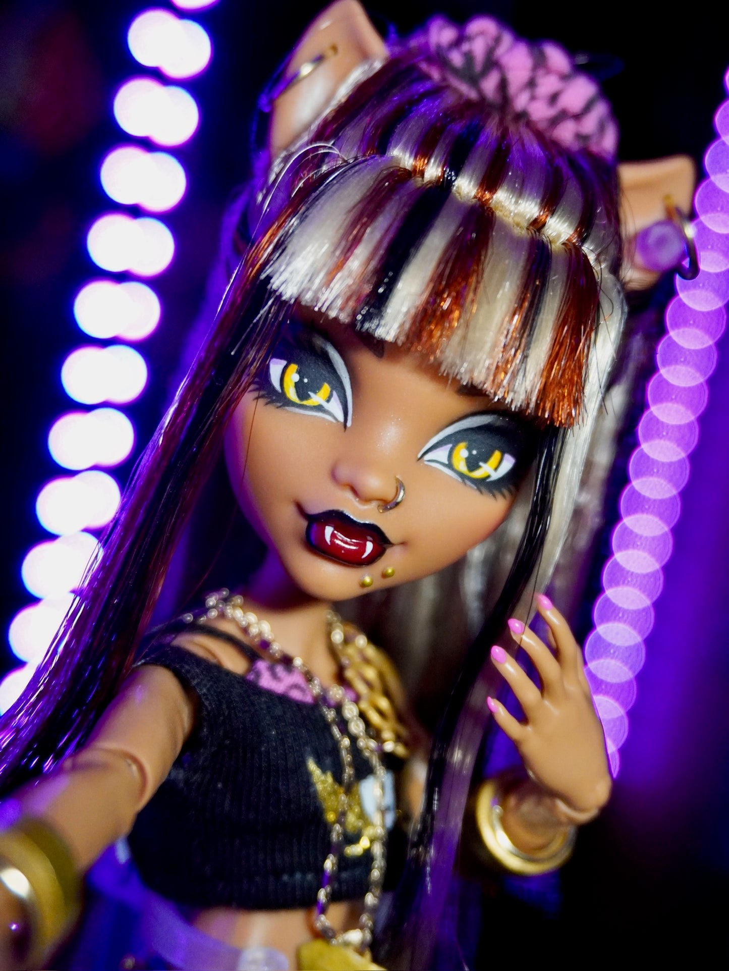 OOAK Custom Clawdeen Mcbling Doll