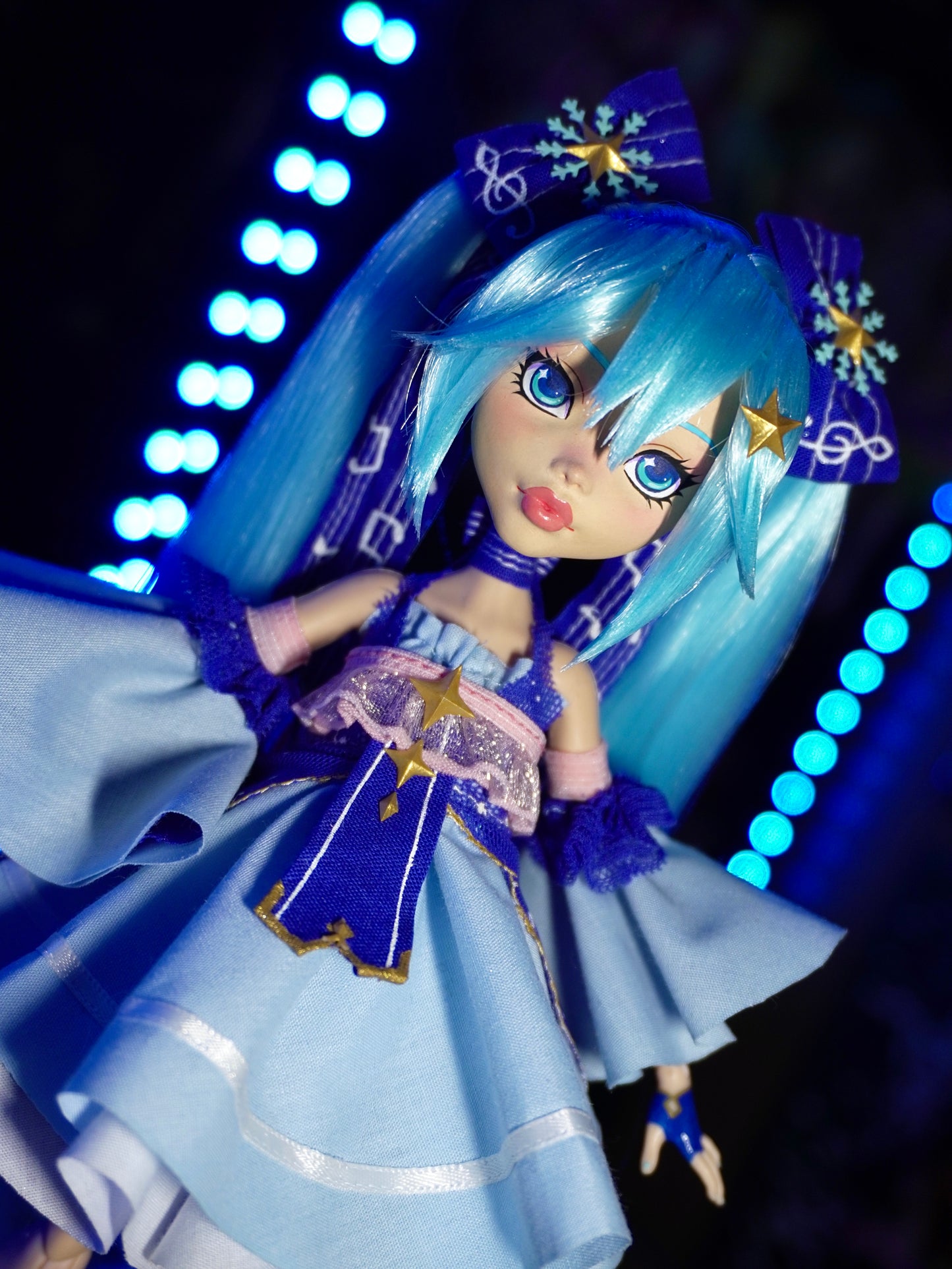 1. OOAK Snow Miku Custom Doll