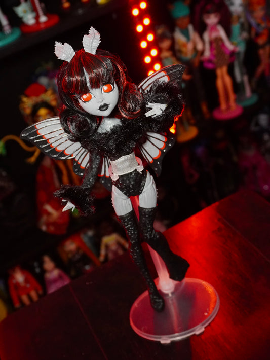 OOAK Custom Mothman Skullector Doll