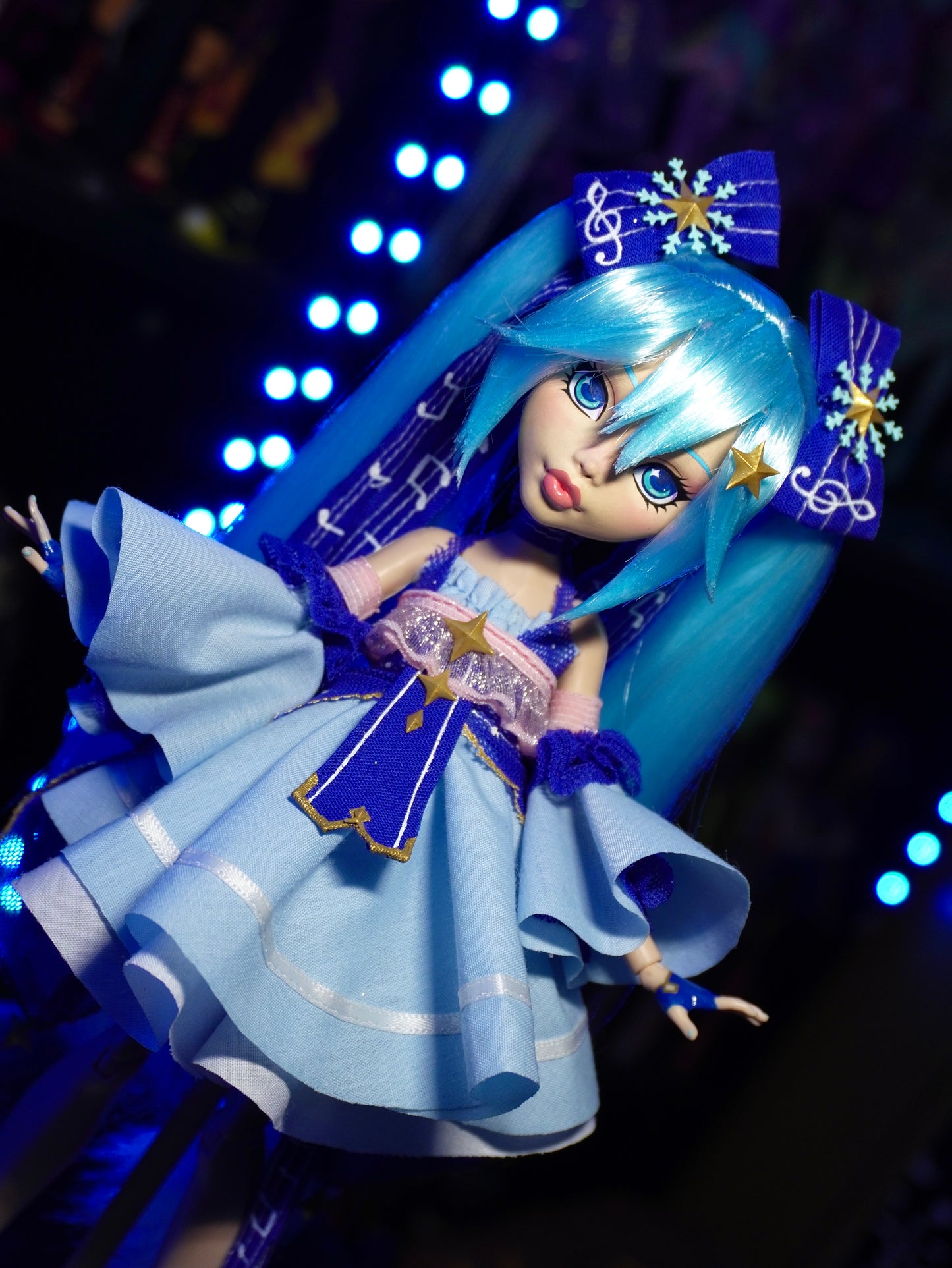 1. OOAK Snow Miku Custom Doll