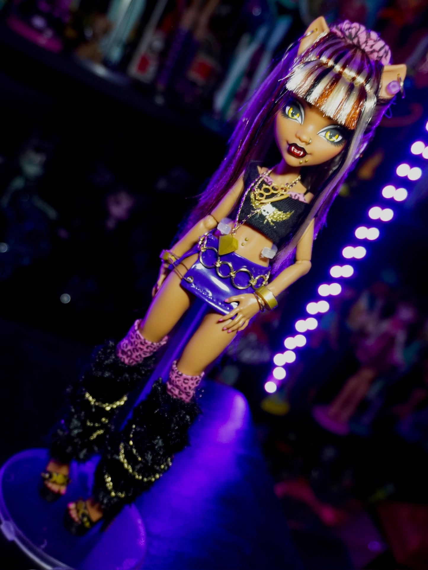 OOAK Custom Clawdeen Mcbling Doll
