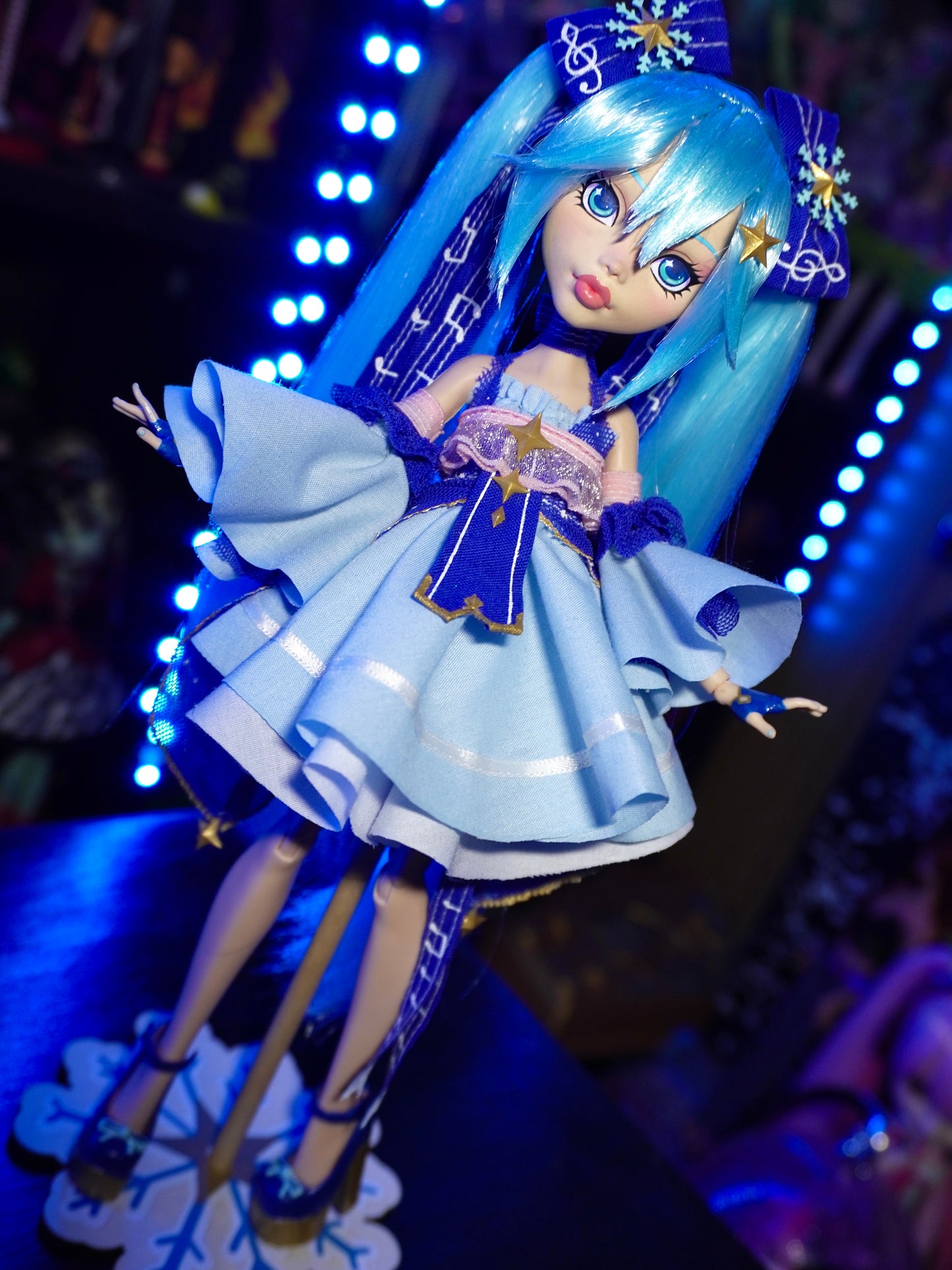 1. OOAK Snow Miku Custom Doll