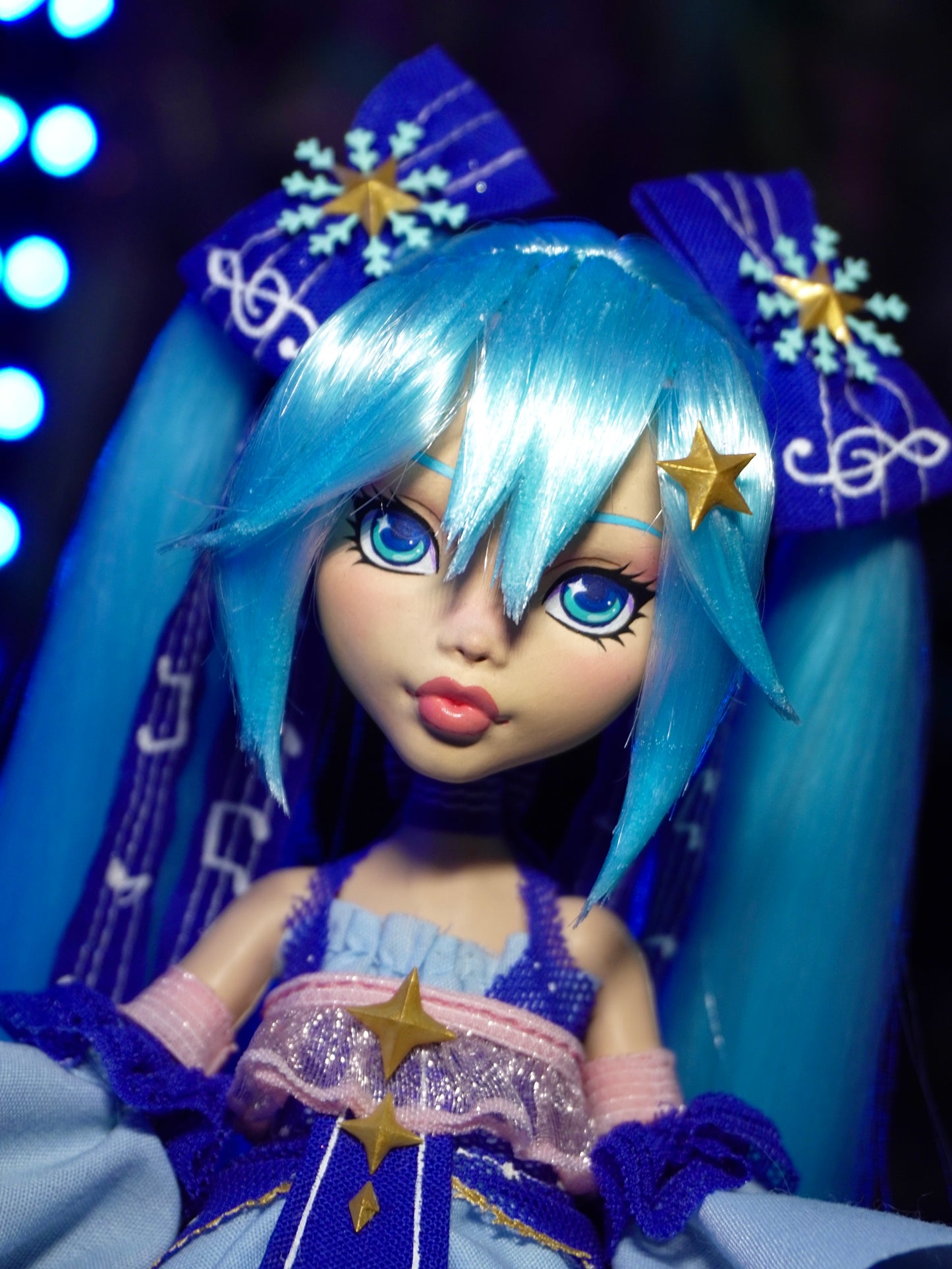 1. OOAK Snow Miku Custom Doll